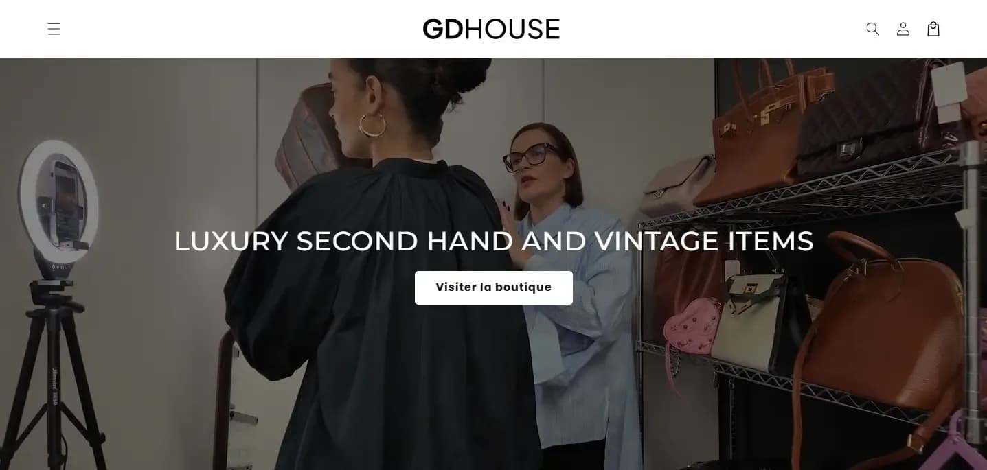 Hero du site GD House