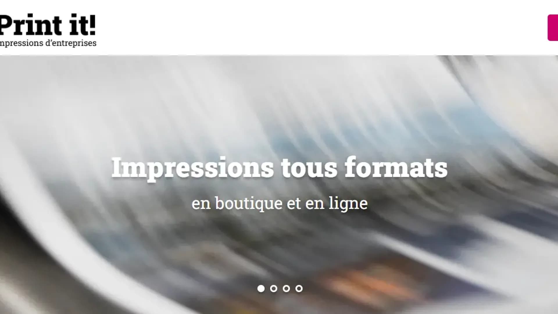 Hero du projet Print It