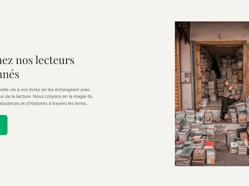 Hero du projet TomTroc