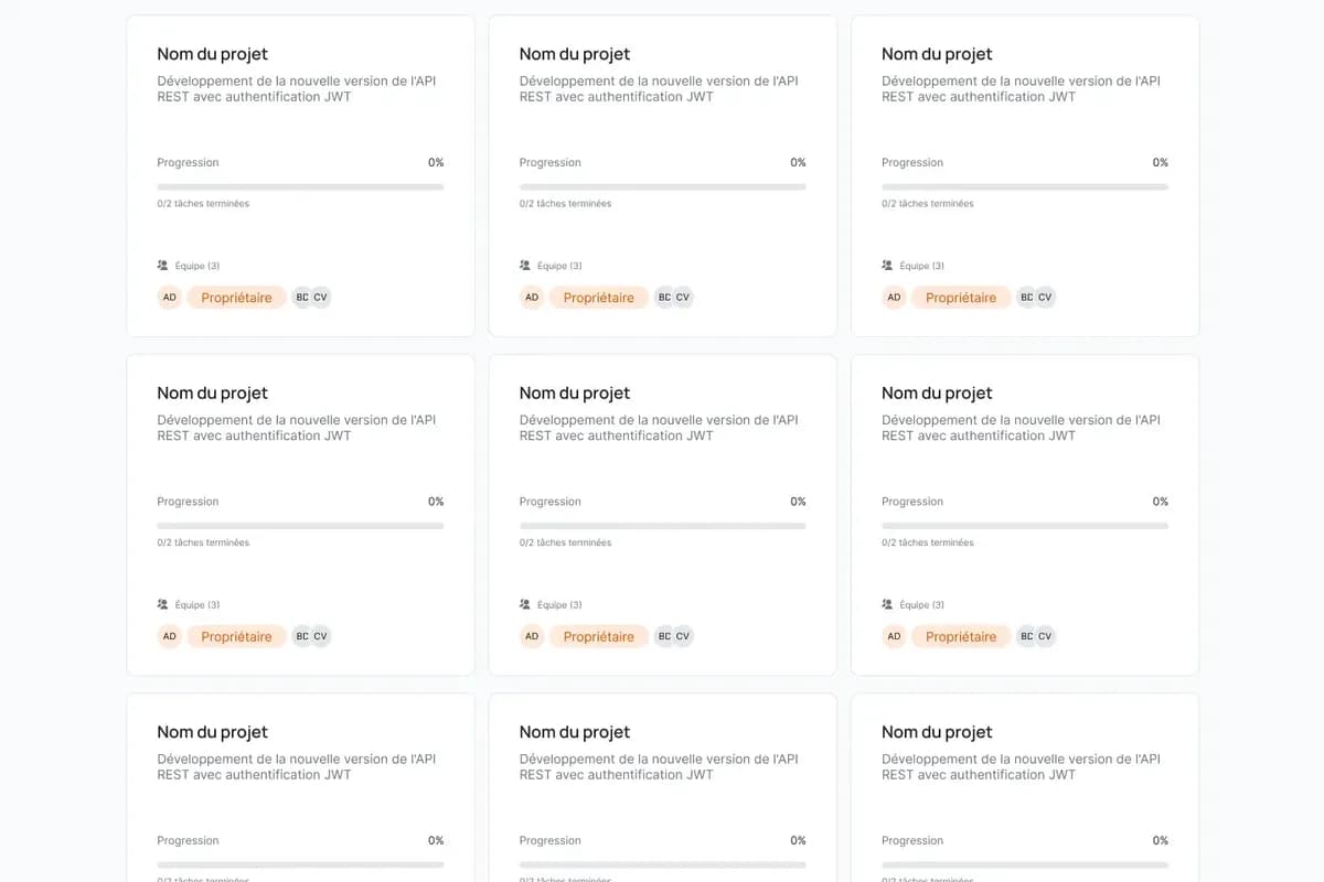 Page projets du projet Abricot