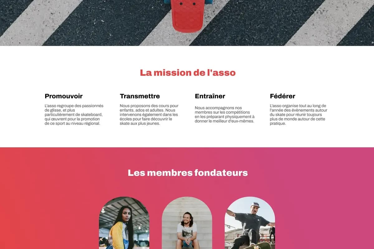 Homepage Riding Cities après changement